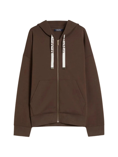  's Max Mara Hooded Zip Sweatshirt - Brown 