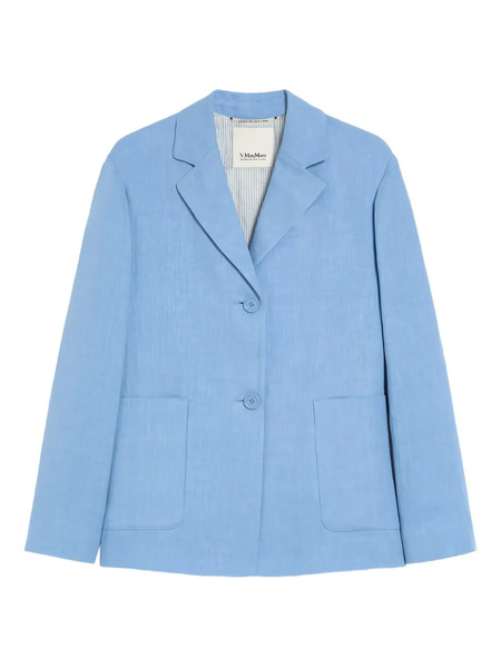  's Max Mara Linen Blazer - Blue 