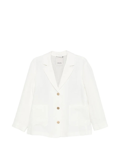  's Max Mara Linen Jacket - White 