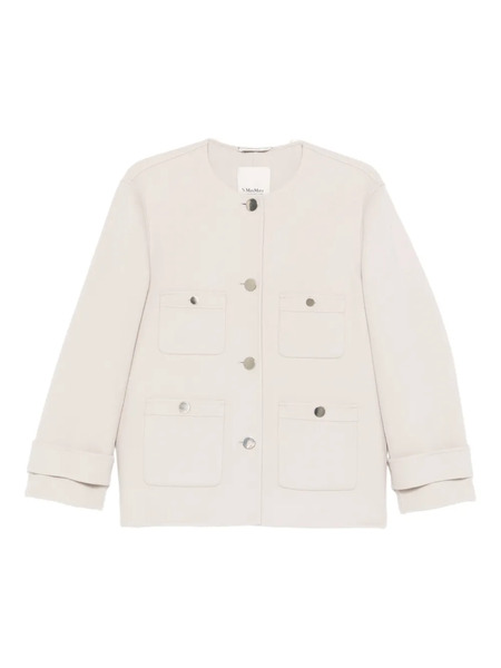  's Max Mara Pocket Button Jacket - Neutrals 