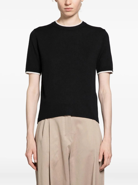  's Max Mara Round-neck Top - Black 