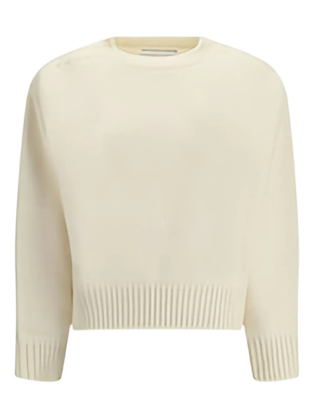  Sa Su Phi Crew-neck Knitted Sweater - White 