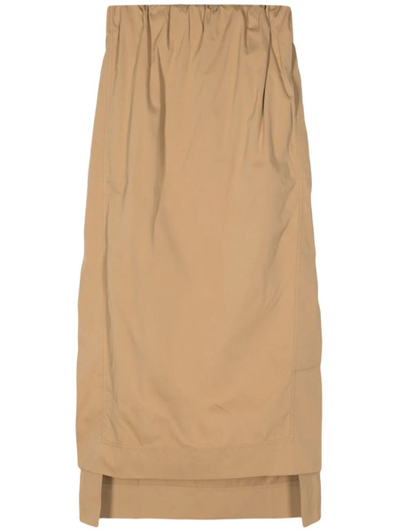  Sa Su Phi Gilda Step-hem Midi Skirt - Brown 
