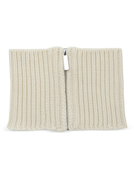  Sa Su Phi Ribbed Zip-fastening Scarf - Neutrals 