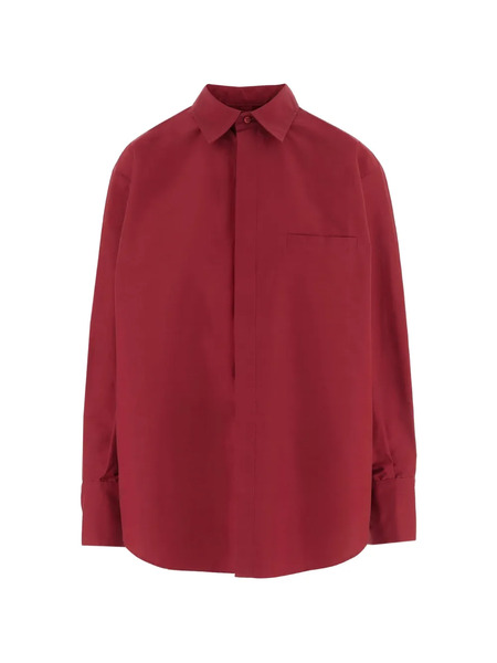  Sa Su Phi Ruffled-back Shirt - Red 
