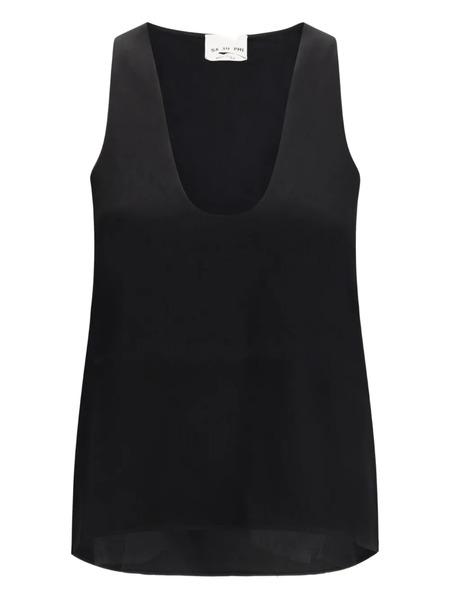  Sa Su Phi Scoop-neck Top - Black 