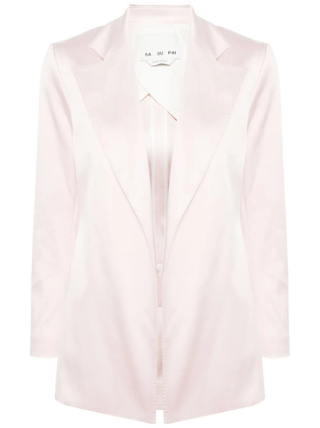  Sa Su Phi Silk Notch-lapel Blazer - Pink 