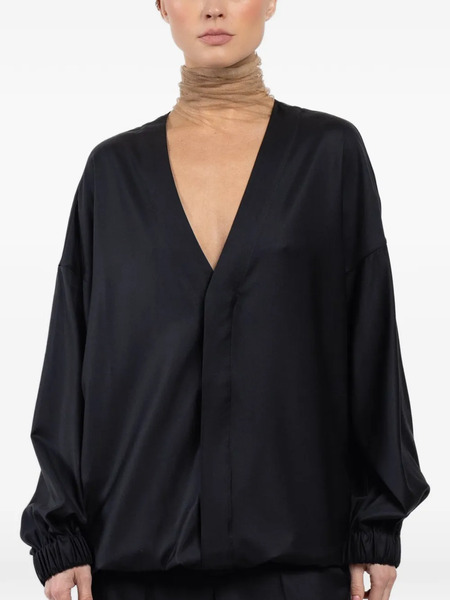  Sa Su Phi V-neck Button Jacket - Black 