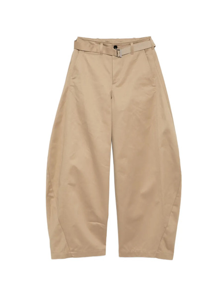  Sacai Belt-loop Ring-belt Trousers - Neutrals 