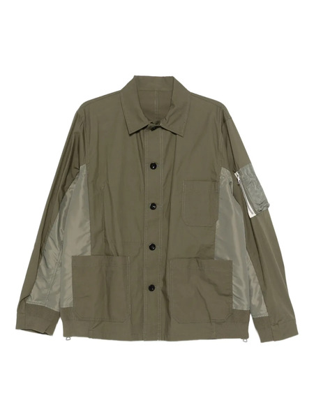  Sacai Button-down Jacket - Green 