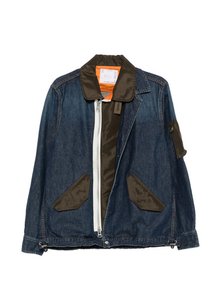  Sacai Button Front Pocket Jacket - Blue 