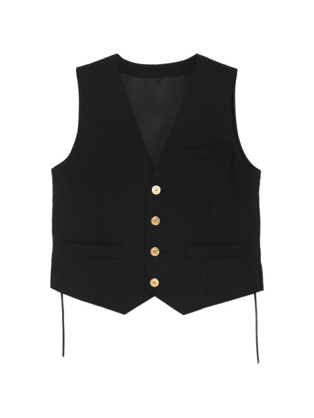  Sacai Button Waistcoat - Black 