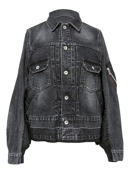  Sacai Denim Jacket - Black 