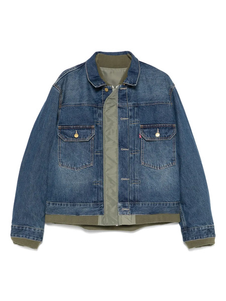  Sacai Denim Jacket - Green 