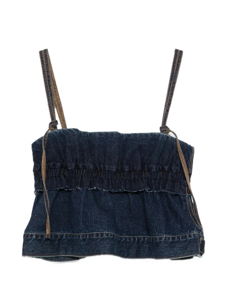  Sacai Denim Pullover Top - Blue 