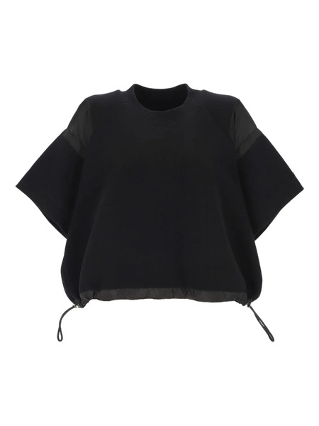  Sacai Drawstring Knitted Top - Black 