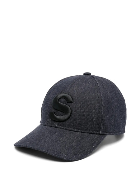  Sacai Embroidered Cap - Blue 