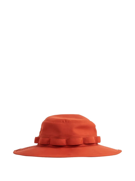  Sacai Embroidered-logo Hat - Orange 