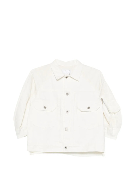  Sacai Flap Pocket Jacket - White 