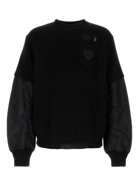  Sacai Gonz Multi-patch Sweater - 001|black 