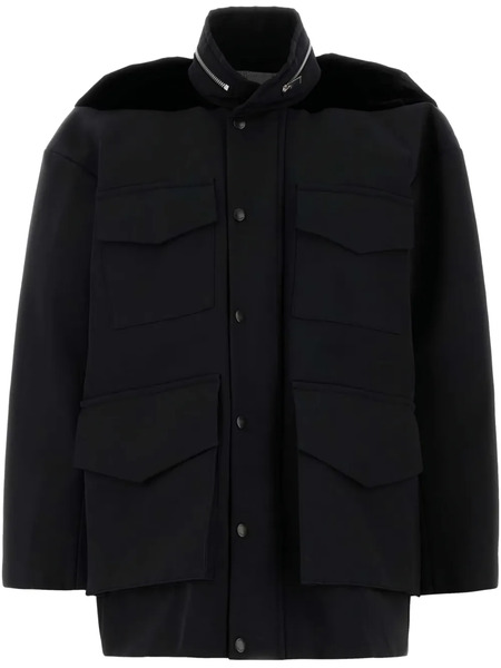  Sacai Grosgrain Jacket - Black 