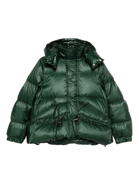  Sacai Hooded Quilted Puffer Jacket - Green 