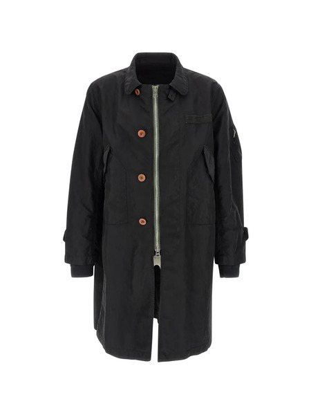  Sacai Layered Coat - Black 