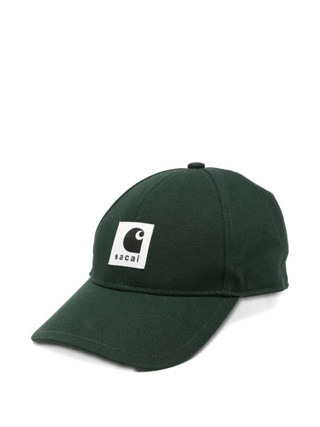  Sacai Logo-patch Cap - Green 