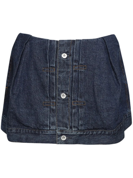  Sacai Mid-rise Skort - Blue 