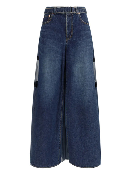  Sacai Panelled Denim - Blue 