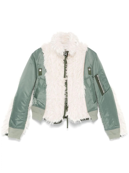  Sacai Panelled Jacket - Green 