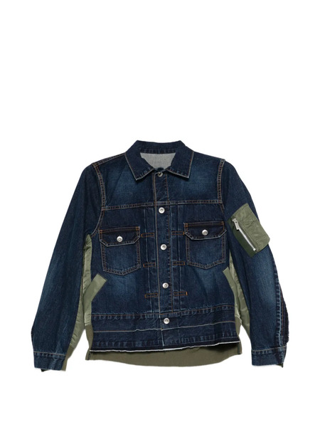  Sacai Patch Pocket Denim Jacket - Blue 