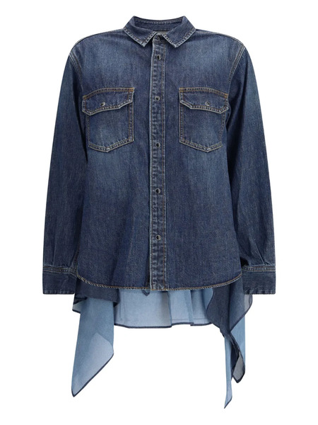  Sacai Patch-pocket Shirt - Blue 