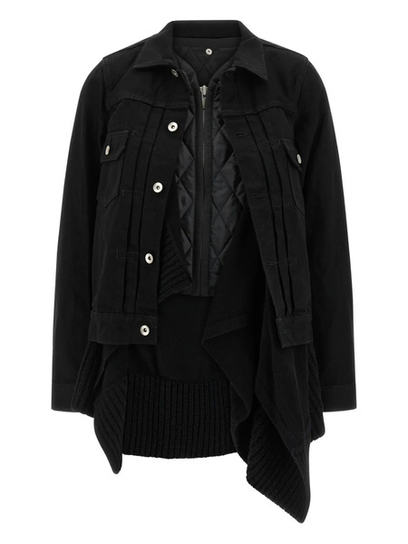  Sacai Quilted Jacket - Black 