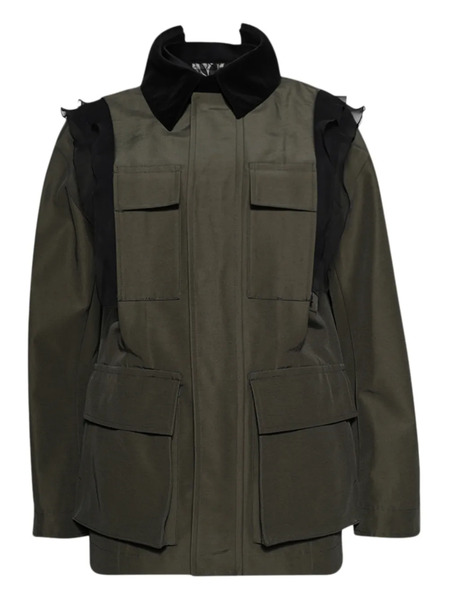  Sacai Ruffled Jacket - Green 