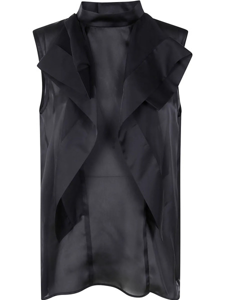  Sacai Ruffled Top - Black 