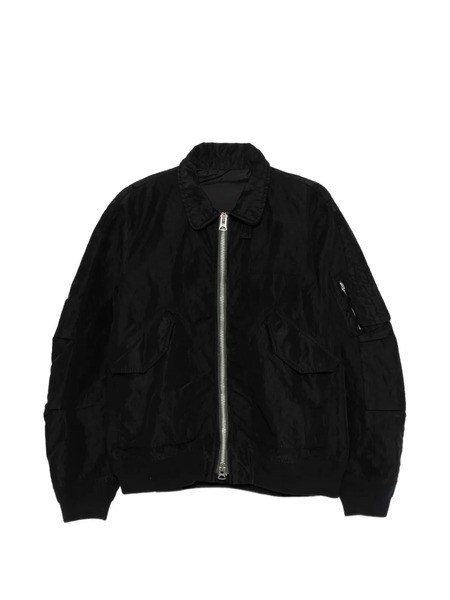  Sacai Zip-up Bomber Jacket - Black 