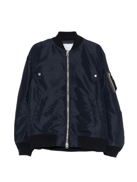  Sacai Zip-up Bomber Jacket - Blue 