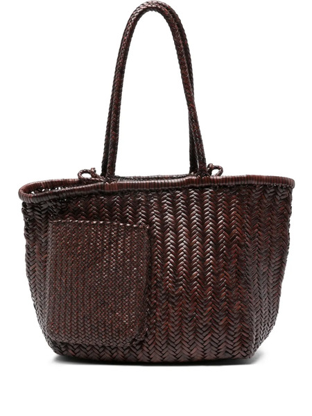  Sagan Pazar Book Wide Woven Tote Bag - Brown 