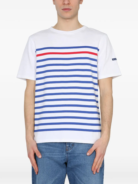  Saint James Naval Striped T-shirt - White 