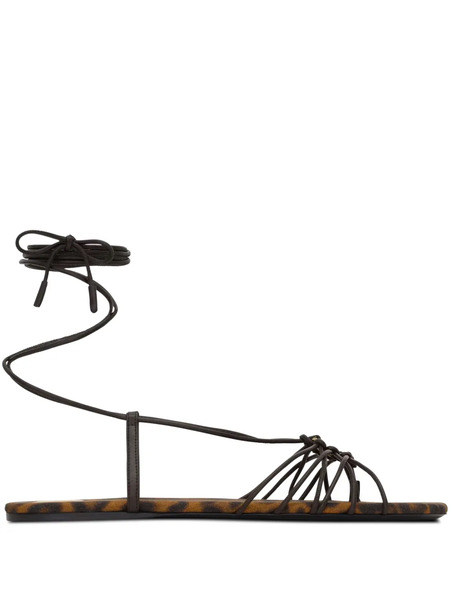  Saint Laurent Babylone Sandals - Brown 