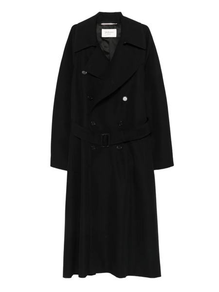  Saint Laurent Button-fastening Belted Jacket - Black 
