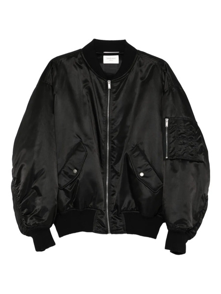  Saint Laurent Button-fastening Bomber Jacket - Black 