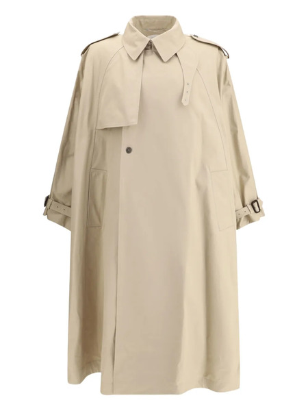  Saint Laurent Cape Trench Coat - Neutrals 