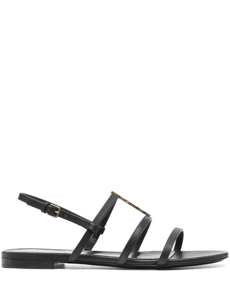 Saint Laurent Cassandra Sandals - Black 