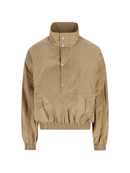  Saint Laurent Cassandre Button-fastening Jacket - Neutrals 