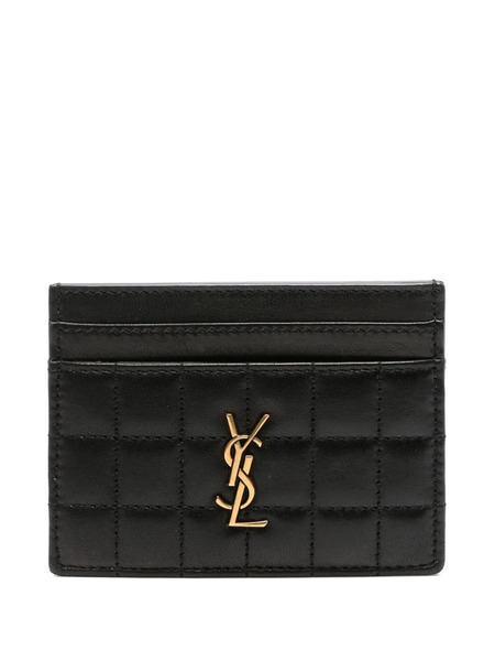  Saint Laurent Cassandre Card Holder - Black 