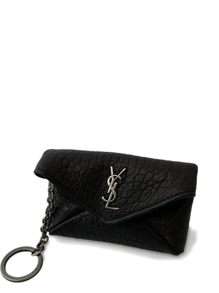  Saint Laurent Cassandre Envelope Key-case - Black 