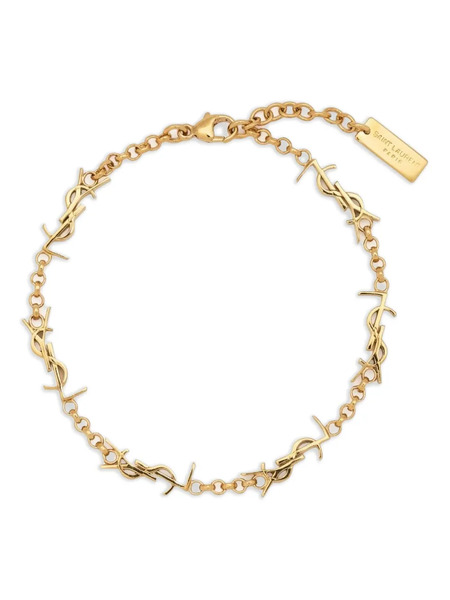  Saint Laurent Cassandre Multi-charm Bracelet - Gold 