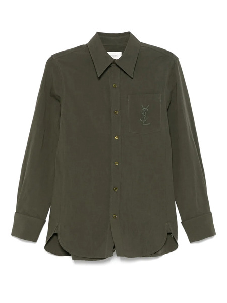  Saint Laurent Cassandre Shirt - Green 